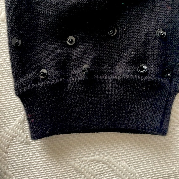 Black sequin short sweater - Picture 2 of 6